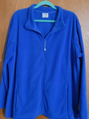Danskin Now Fleece Jacket - Size 4X - Royal Blue